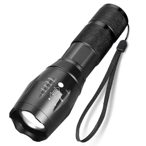 Linterna LED con Zoom recargable portátil XP-G Q5 Mini linterna de luz de Flash 3 modos de iluminación lámpara de Camping