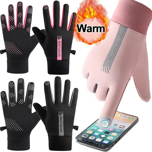 Guantes de invierno para hombre y mujer, guantes tácticos cálidos con pantalla táctil, impermeables, para senderismo, esquí, pesca, ciclismo, Snowboard, antideslizantes