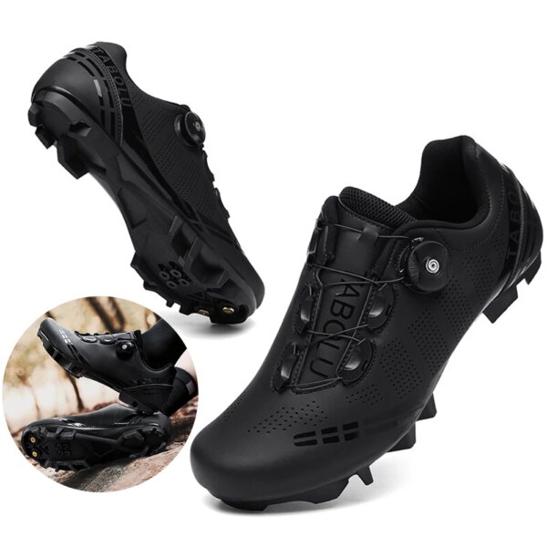 Zapatos de bicicleta para hombre, cómodos zapatos de ciclismo, calzado para bicicleta de montaña, ligero, transpirable, para bicicleta de carretera, bicicleta de montaña