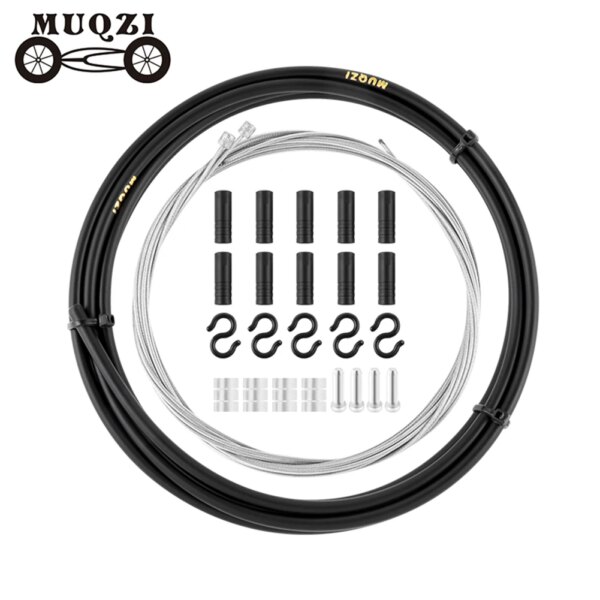 MUQZI-Juego de cables de freno de cambio de marchas para bicicleta, Cables de tubo de transmisión, Kit de Cable de freno de cambio de bicicleta Universal