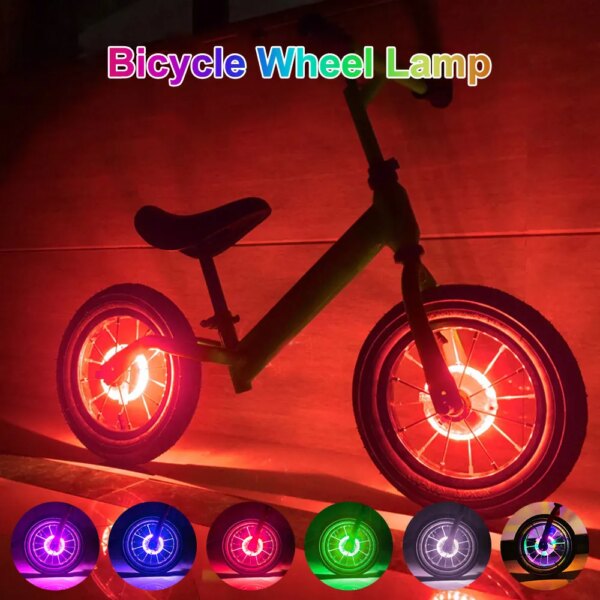 Luz LED Flash de 22 radios, luz de inducción inteligente para rueda de bicicleta, recargable por USB, luz de tambor de coche, lámpara para válvula de neumático