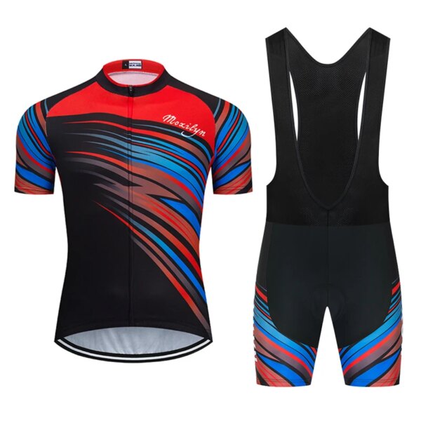 Moxilyn 2020 Ropa de Ciclismo negra para hombre uniforme MTB Ropa de Ciclismo Jersey conjunto corto Ropa Ciclismo Maillot Culotte