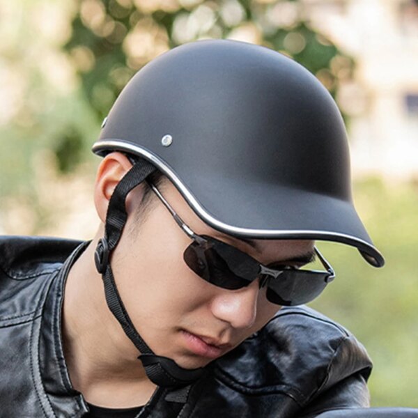 Casco seguro para montar a la moda, gorra de béisbol con ala extendida, casco de protección, equipo protector solar resistente al impacto