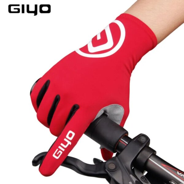 GIYO pantalla táctil dedos largos y completos medio dedo Gel deportes ciclismo guantes MTB bicicleta de carretera carreras mujeres hombres guantes de bicicleta