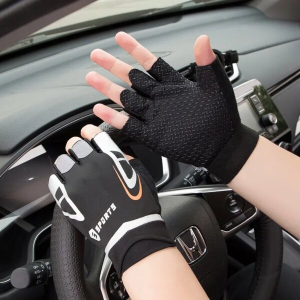 Guantes de ciclismo de medio dedo transpirables antideslizantes guantes deportivos sin dedos guantes de bicicleta guantes tácticos Unisex equipo de ciclismo