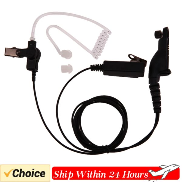 Auricular de tubo de aire, auricular con micrófono PTT para Motorola Xir P8268 P8668 APX6000 APX7000 APX2000 DP3400 DP3600 DP4400 DGP8050