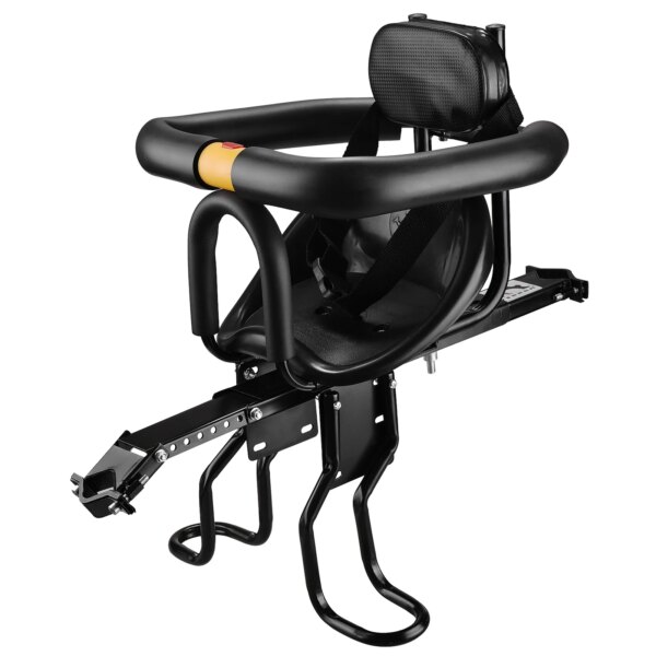 Asiento de bicicleta de seguridad para niños, asiento delantero para bebé, sillín para niños con pedales, soporte de respaldo para bicicleta de carretera MTB