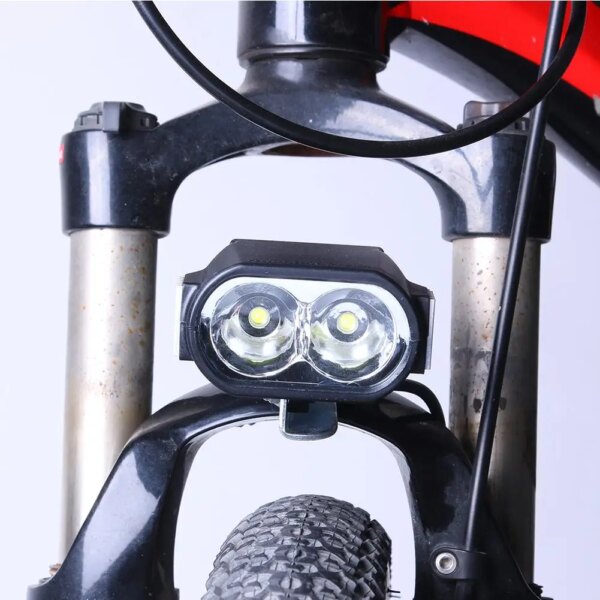 1 Uds. Luz de bocina de bicicleta eléctrica de 36V / 48V / 60V, faro para bicicleta eléctrica, elementos de ciclismo externos, luz para bicicleta