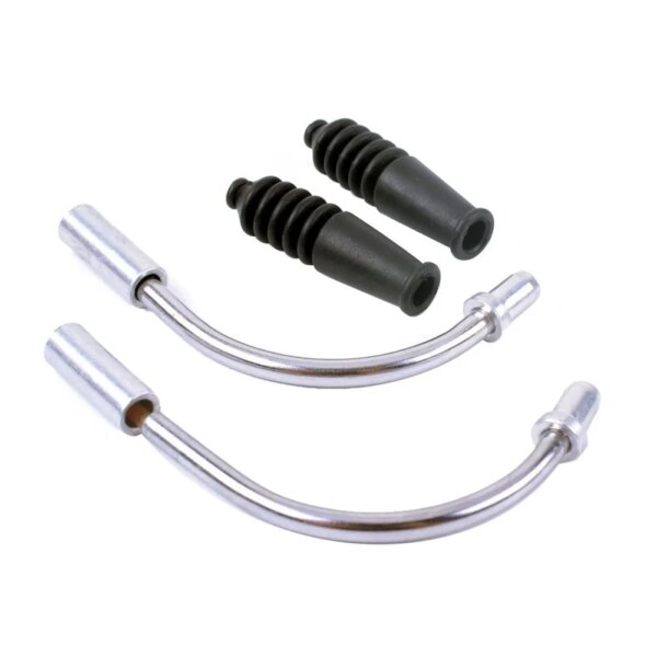 1 par de fideos de freno en V para bicicleta, Cable curvado, botas para bicicleta, guía para bicicleta plegable, reemplazo de MTB, lo más nuevo y práctico