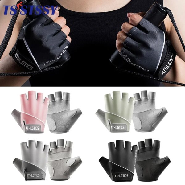 1 par de guantes de entrenamiento para hombres y mujeres, guantes de ejercicio jóvenes, guantes de ciclismo para Fitness, levantamiento de pesas, gimnasio, tenis, entrenamiento, escalada