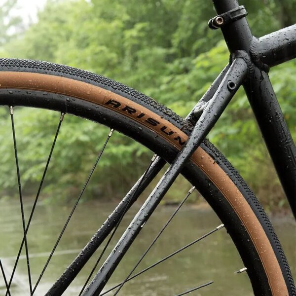 1 neumático de bicicleta de carretera CHAOYANG ARISUN 60TPI/30TPI neumático de grava con borde marrón neumático con cable de acero resistente a pinchazos Vintage