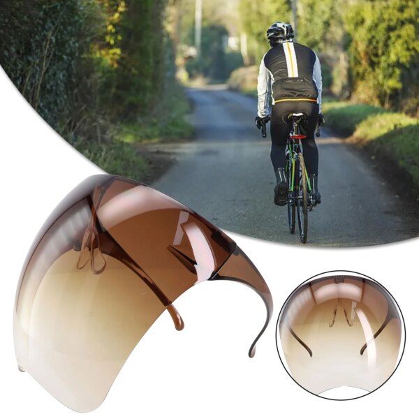 Protector completo para ciclismo, protección espacial, Color degradado, cubierta para gafas de ciclismo, PC, 195x150mm, para escalada, senderismo, pesca y esquí, 1 ud.