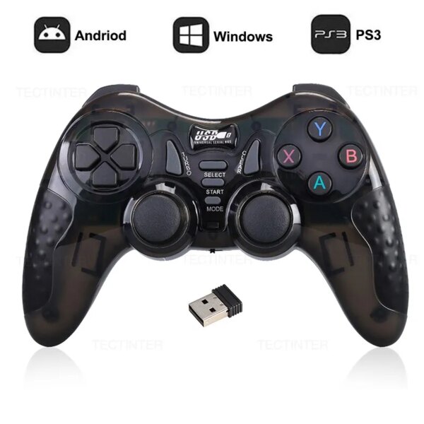 Controlador de juego inalámbrico de 2,4 GHz para accesorios de PS3, mando de PC para Super consola X Pro/TV Box/mando de teléfono Android