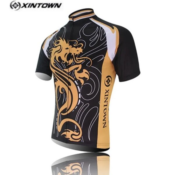 2016 Equipo de ropa deportiva Dragón Amarillo Ropa de ciclismo Jersey de ciclismo Ropa de ciclismo de manga corta Transpirable Maillot