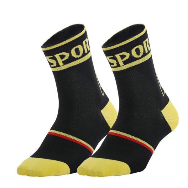 2019 calcetines de ciclismo hombres mujeres bicicleta MTB bicicleta de carretera calcetín para montar carreras correr montar baloncesto calcetines deportivos negro verde rojo