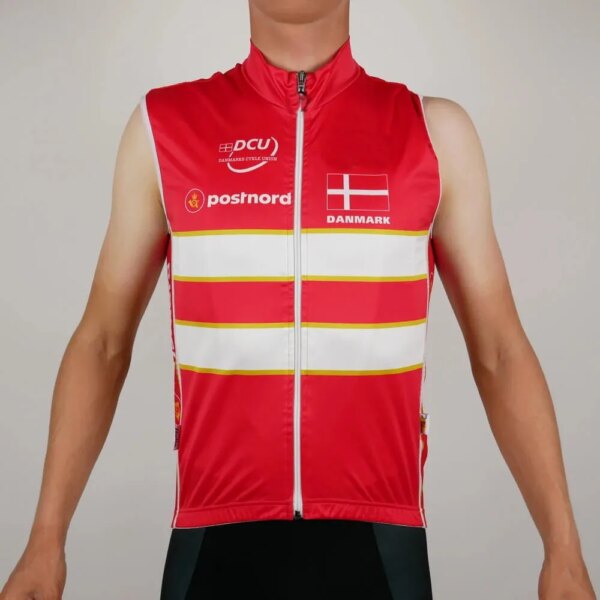 2019 equipo nacional de Dinamarca Primavera Verano sin mangas Ciclismo chaleco Jersey Gilet Mtb ropa bicicleta Maillot Ciclismo ropa