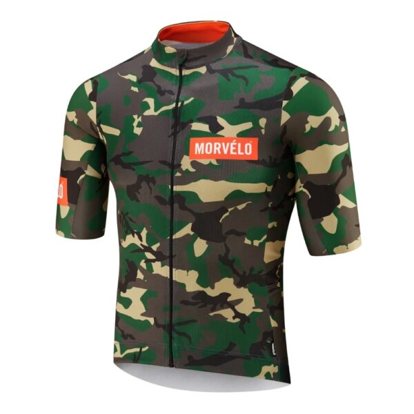 2019 Morvelo hombres de manga corta de camuflaje camisetas de ciclismo camisetas de ciclismo mtb Bicicleta solo camisa ropa de ciclismo