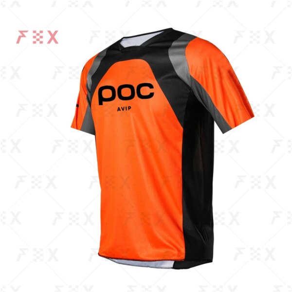 Camiseta de manga corta para hombre, Camiseta para ciclismo de montaña, Enduro, Mtb, DH, Mx, Moto, Motocross, avip, POC, Mtb, 2021