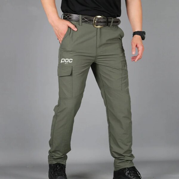 Pantalones Cargo para hombre, pantalones militares de combate impermeables para exteriores, pantalones de ciclismo para MOTO POC, pantalones informales con múltiples bolsillos, pantalones de trabajo para hombre 2022