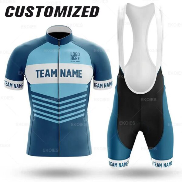 Conjunto de Jersey de Ciclismo personalizado con nombre del equipo para hombre, Ropa de Ciclismo de secado rápido, uniforme de Rally MTB, Maillot, 2022