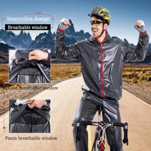 Ropa de Ciclismo para hombre, impermeable, chaqueta de Ciclismo MTB, Ropa de Ciclismo a prueba de viento, abrigos de lluvia para bicicleta de TPU, H053, 2022