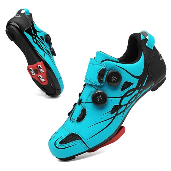 Zapatos de ciclismo de velocidad para hombre y mujer, zapatillas de deporte para bicicleta de carretera, calzado ultraligero de carbono, zapatos de carreras MTB SPD con autosujeción, 2022