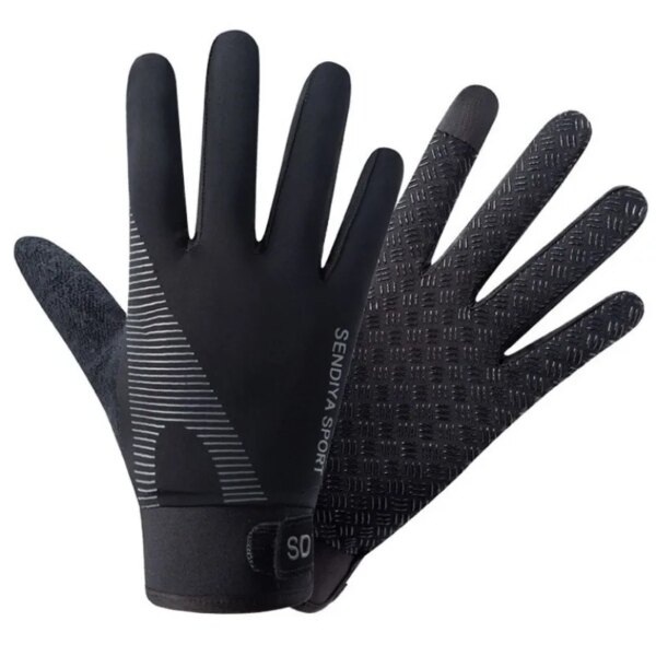 Guantes antideslizantes para ciclismo para hombre y mujer, manoplas deportivas con pantalla táctil, a prueba de golpes, transpirables, con dedos completos, 2023