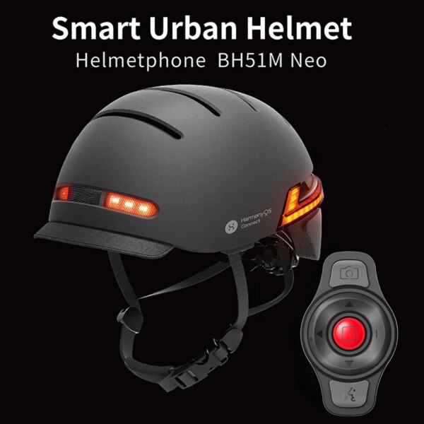 Casco de bicicleta inteligente BH51M 2023 con Sensor automático LED Bluetooth alerta SOS ciclismo MTB motocicleta bicicleta Scooter cascos