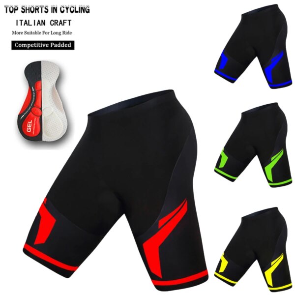 Pantalones cortos con pechera para ciclismo para hombre, ropa profesional para ciclismo de montaña, pantalones cortos deportivos de Gel, 2023