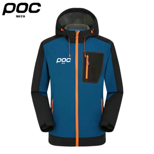 2023 hombres polar invierno térmico suave Shell Moto Poc ciclismo chaqueta a prueba de viento impermeable MTB bicicleta de carretera cortavientos Jersey de bicicleta