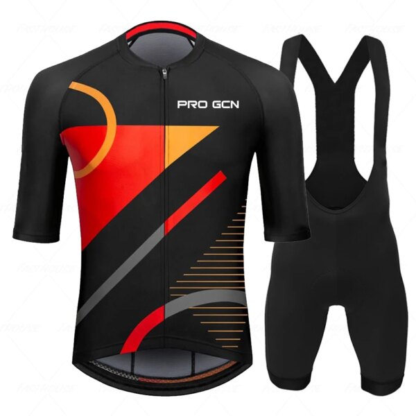 PRO GCN-Conjuntos de Ropa de Ciclismo para hombre, Ropa transpirable para bicicleta de montaña, trajes de triatlón, Verano, 2023