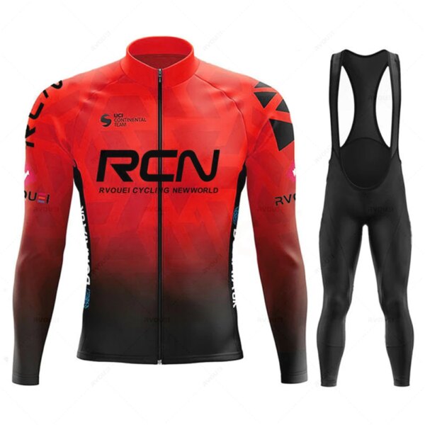 Conjunto De Ciclismo RCN para otoño, Jersey De manga larga, uniforme para bicicleta deportiva, Ropa De Ciclismo De montaña, Maillot, 2023