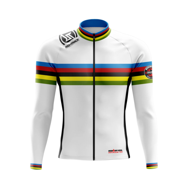 RTIRONMAN-Camiseta de ciclismo para invierno, INFINIUM-TEX térmico de lana, Chaquetas de manga larga, Maillot, ropa para bicicleta de carretera al aire libre, 2023