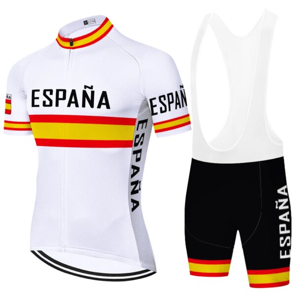 2023 España Ropa Ciclista Uniforme Ciclismo Hombre Completino Ciclismo Ropa Ciclismo Hombre Ciclismo equipo
