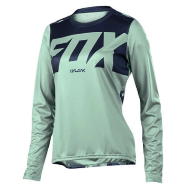 2023 equipo deportivo camiseta para bicicleta de montaña mujeres Jersey para descensos Raudax montaña MTB camisa Cross Country Jersey señoras sudadera