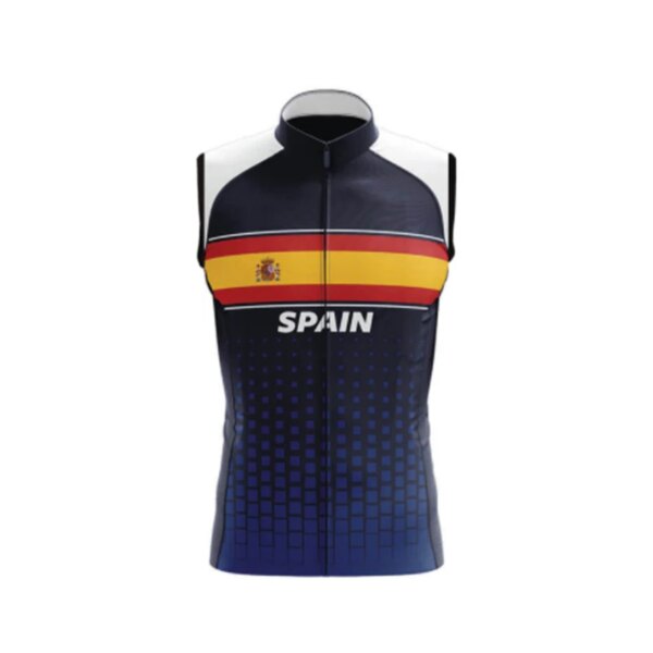 Camiseta de ciclismo sin mangas, chaleco para bicicleta de montaña, ropa de equipo de ciclismo de descenso, ropa de carretera, estilo español, verano 2023