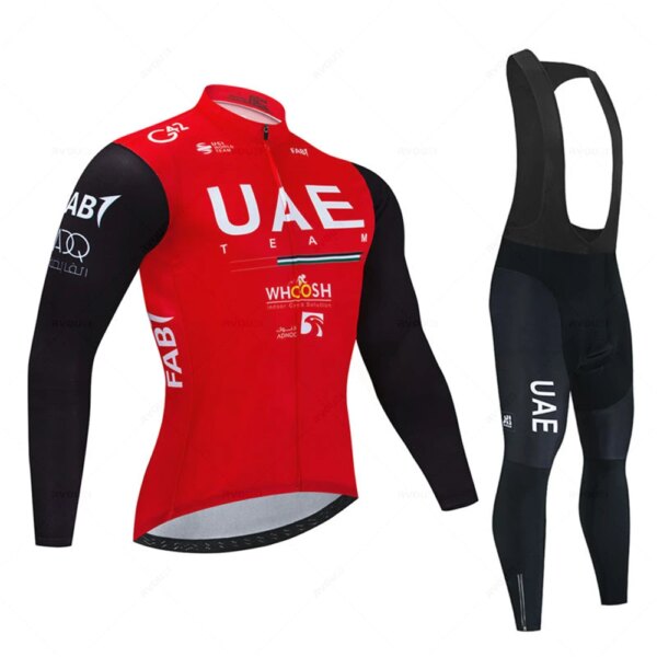 Conjunto de Jersey de Ciclismo para hombre, Maillot y Culotte de manga larga para Ciclismo de montaña, otoño, 2023