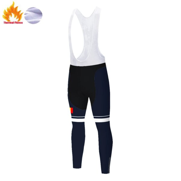 2023 Francia invierno térmico polar calca ciclismo masculina com gel mtb pantalones cuissard long cyclisme homme hiver брюки женские