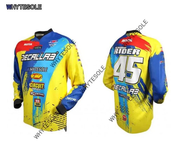 2023 moto equipo cutsom bmx motocross jersey bicicleta enduro mtb ciclismo jersey manga larga cuesta abajo motocicleta bicicleta ropa