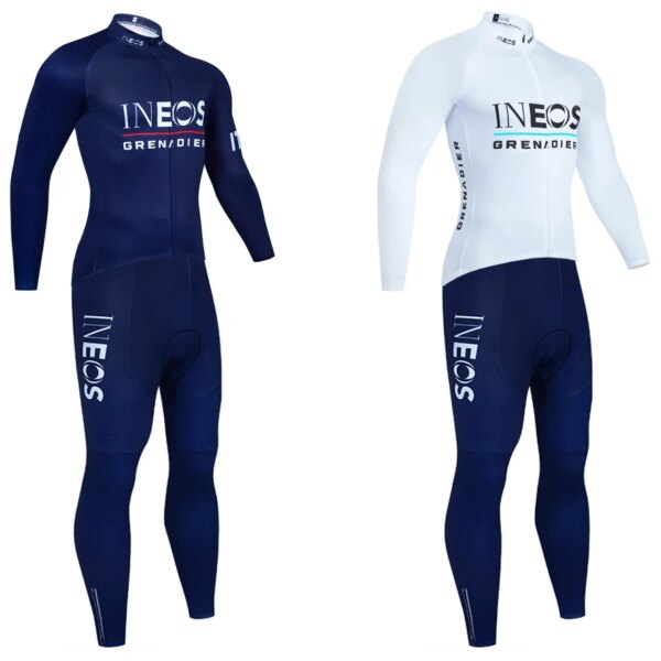 2024 INEOS chaqueta de Ciclismo pantalones con peto traje ITALIA equipo Ropa Ciclismo hombres mujeres invierno térmico polar bicicleta Jersey Ropa