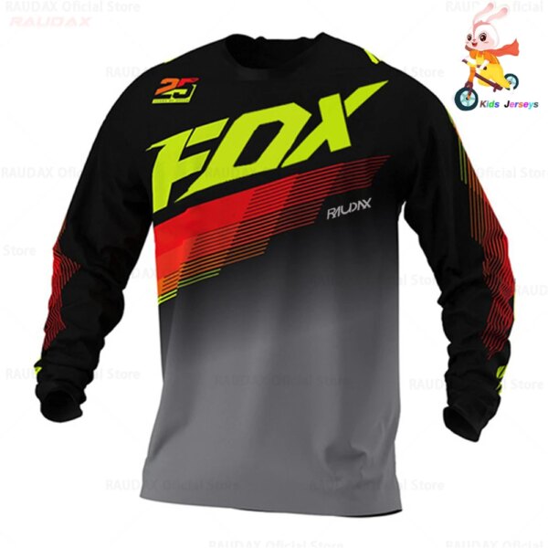 2024 niños ciclismo de secado rápido camiseta de Motocross Downhil bicicleta de montaña DH camisa MX Ropa de motocicleta Ropa para niños MTB camisetas