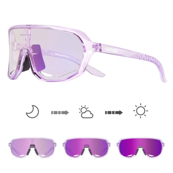 Kapvoe-gafas de sol fotocromáticas para hombre y mujer, lentes de sol fotocromáticas para bicicleta, UV400, deportes, ciclismo de montaña, velocidad, senderismo, ciclismo, novedad de 2024