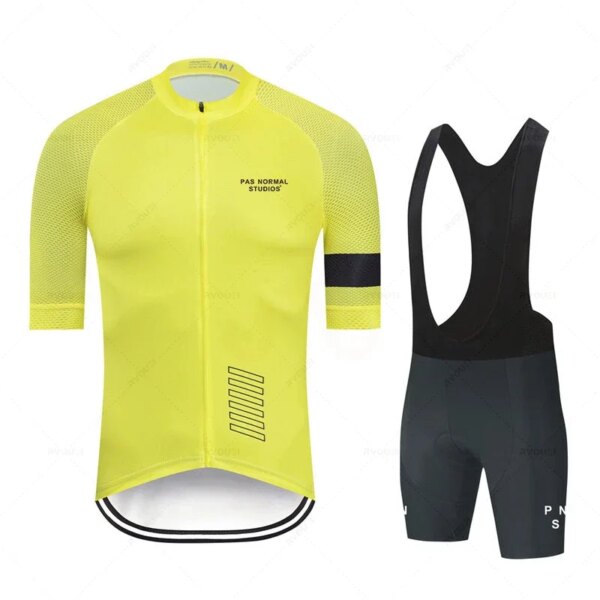 Conjunto de Jersey de Ciclismo para equipo profesional, ropa transpirable de manga corta para bicicleta de montaña, uniforme de Ciclismo Pns, novedad de 2024