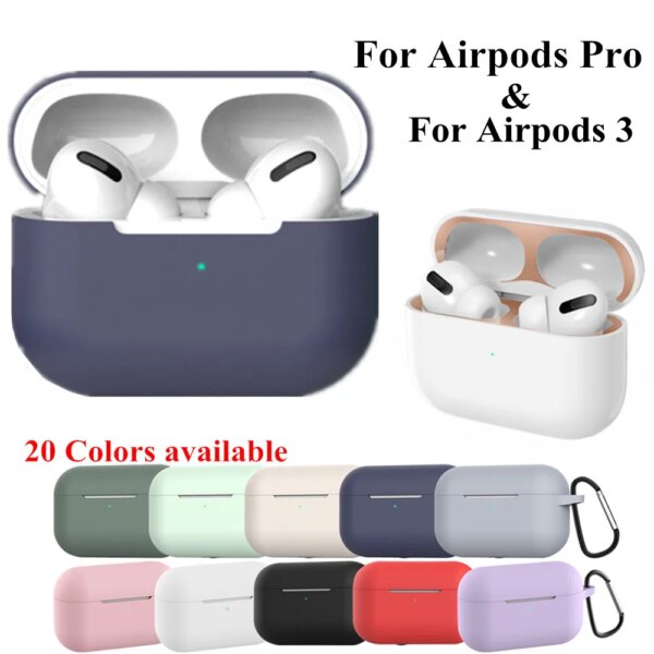 Funda de silicona para Apple Airpods Pro 3, pegatina de piel, fundas para auriculares Bluetooth, accesorios protectores para Airpods Pro, novedad de 2024