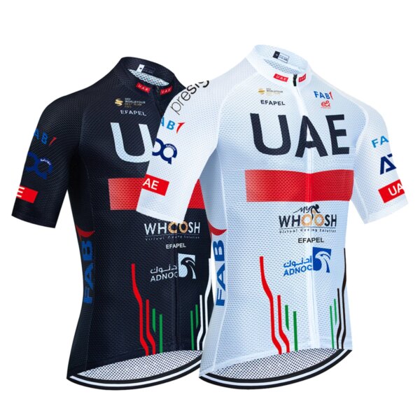 2024 Jersey de Ciclismo blanco equipo UAE chaleco de bicicleta Maillot hombres mujeres secado rápido Ropa Ciclismo bicicleta Jersey camiseta