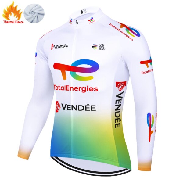 2024 total nuevas energías invierno térmico polar ciclismo jersey tricota ciclismo hombre camisa mtb masculina tenue ropa de bicicleta