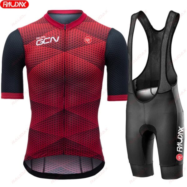 Traje de ciclismo para hombre, pantalones cortos con pechera para bicicleta de montaña, transpirables, de manga corta, transpirables, para verano, novedad de 2024