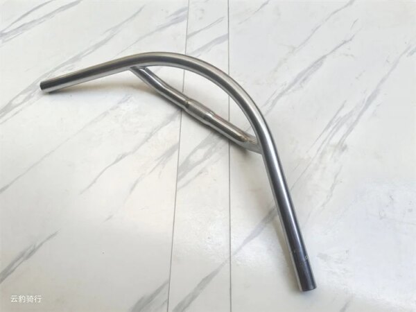 Manillar de bicicleta de 25,4x540mm, manillares de arco de acero, manillares de doble haz de 25,4mm, manillar curvo de banco BMX cruzado de 540mm