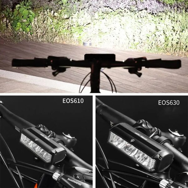 Luz LED para bicicleta de 2600LM, linterna LED recargable por USB, accesorios de lámpara de Luz De Carretera para ciclismo de aluminio y plástico