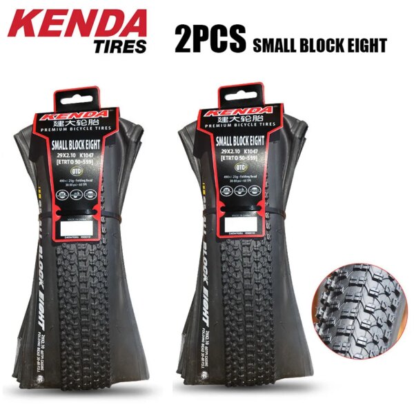 Neumáticos plegables de montaña KENDA, bloque pequeño, ocho, 29x1,95/29x2,1/26x1,95/26x2,1/26x2,35/27,5x1,95/27,5x2,1, 2 uds.
